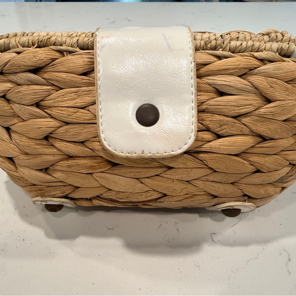 Woven Straw Wristlet